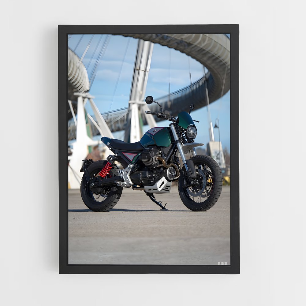 Poster La Route des Aventures – affiche Moto Guzzi (vue 2)